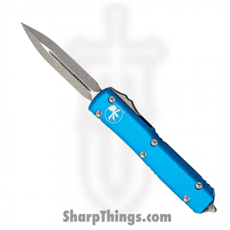Microtech – 122-10APBL – Ultratech Automatic OTF D/E Dagger Knife – Blue