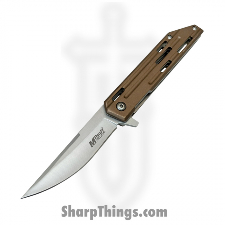 MTech USA – MT-A1200TN – Spring Assisted Linerlock Folding Knife – Tan