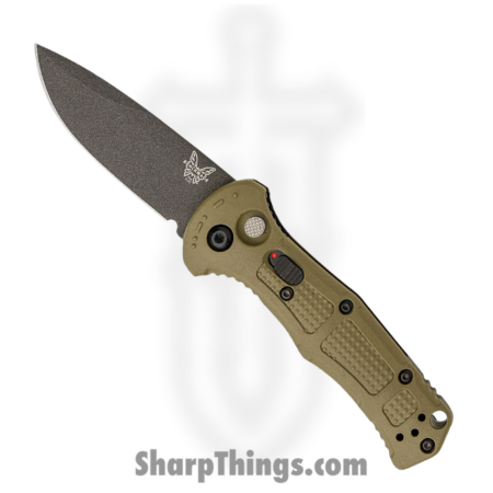 Benchmade – 9570BK-1 – Mini Claymore – Automatic Knife – D2 Coated Drop Point – Grivory – Tan