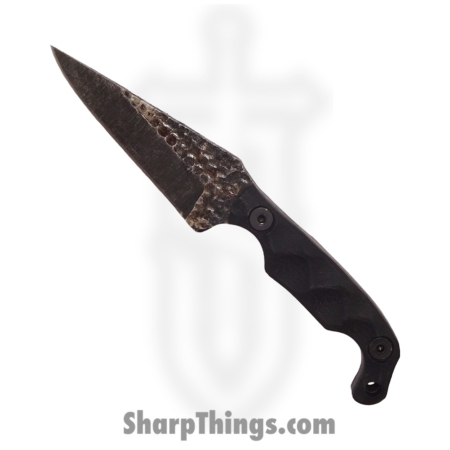 Stroup Knives – MINI-BLACK-G10 – Mini EDC Fixed Blade Knife – 1095 G10 – Black