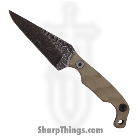 Stroup Knives – MINI-TAN-G10 –  Mini EDC Fixed Blade Knife – 1095 G10 – Tan