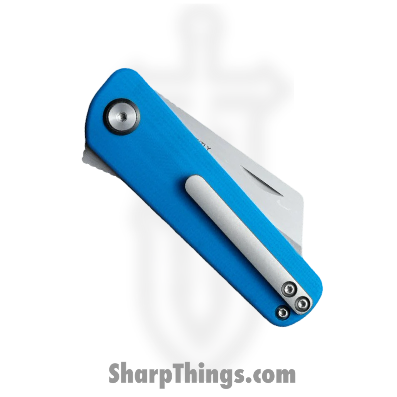 Finch Knife Co. - RT008 - Runtly - Folding Knife - 154CM Two Tone Wharncliffe - G10 - Blue - Image 4