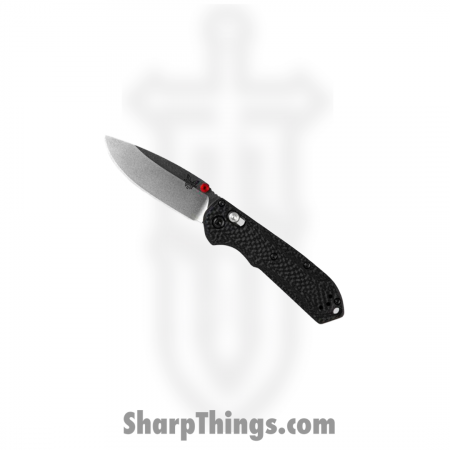 Benchmade – 565-1 – Mini Freek Folding Knife – S90V Carbon Fiber – Black and Red