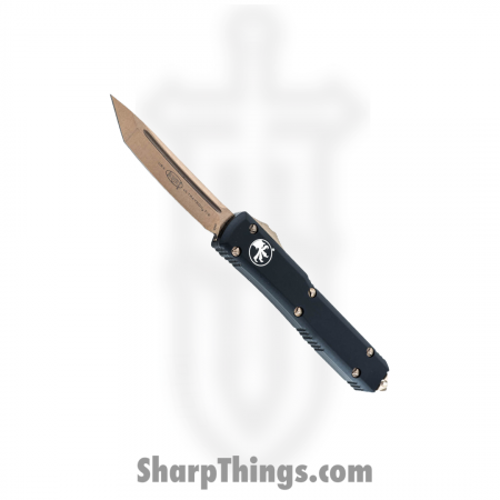 Microtech – 123-13 – Ultratech Automatic OTF Tanto Knife – Aluminum Black and Bronze