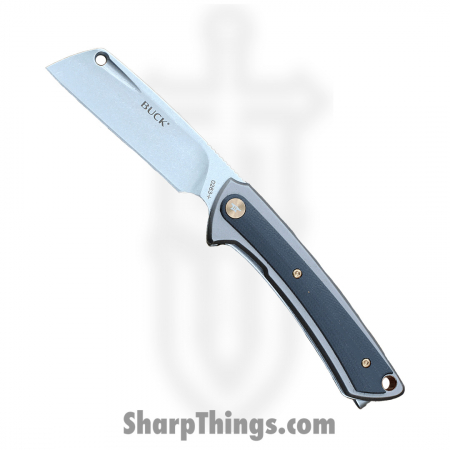 Buck – BU263GYS – HiLine XL Linerlock – Folding Knife – D2 Tumbled Cleaver – G10 – Black