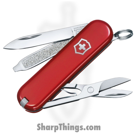 Victorinox – VN06223G – Classic SD Style Icon – Folding Knife – Stainless Polished Multi Tool – ABS/Celidor – Red