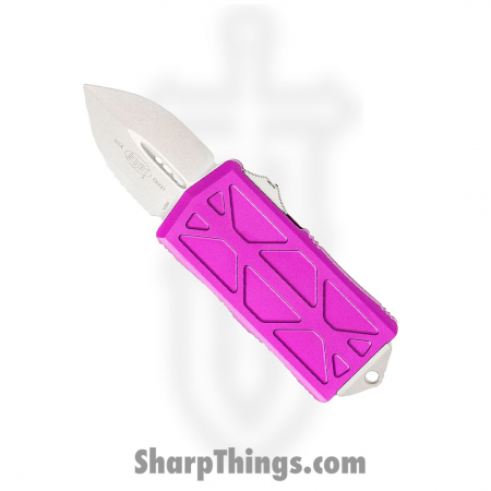 Microtech – 157-10VI – Exocet Automatic OTF Money Clip Knife – Violet