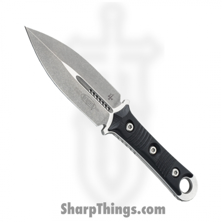 Microtech – 201-10 – Borka Blades SBD – Fixed Blade – Stonewash Dagger – G10 Black