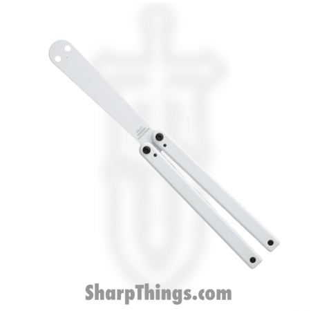 Squid Industries – BS0122 – Squiddy – Balisong – Balisong Trainer – 7075 Aluminum – White