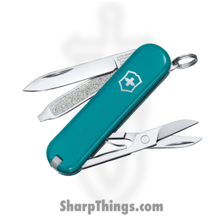 Victorinox – VN0622323G – Classic SD – Folding Knife – Stainless Polished Multi Tool – ABS/Celidor – Mountain Lake Teal