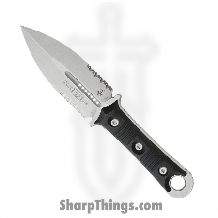 Microtech – 201-11 – SBD D/E Combo Dagger Fixed Blade – G10 – Black