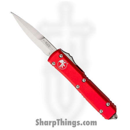 Microtech 120-4RD – Ultratech Bayonet Grind Automatic OTF Knife – Red