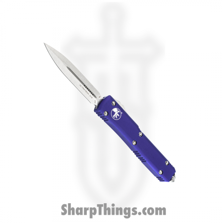 Microtech – 122-10PU – Ultratech Automatic OTF Stonewash D/E Knife – Purple