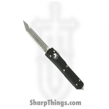 Microtech – 123-12AP – Ultratech Automatic OTF Apocalyptic Tanto Serrated Knife – Black