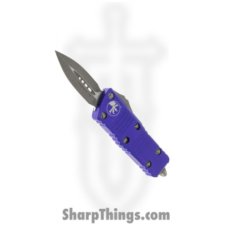 Microtech – 238-10APPU – Troodon Mini Automatic OTF Apocalyptic D/E Knife – Purple