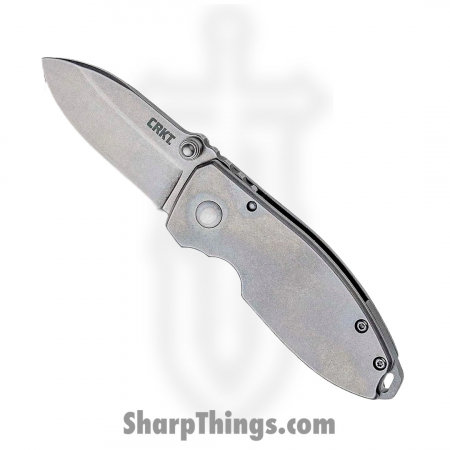 CRKT – CR2490 – Squid Framelock Drop Point Folding Knife – Stonewashed 8Cr14MoV Blade – 2Cr13 Handle