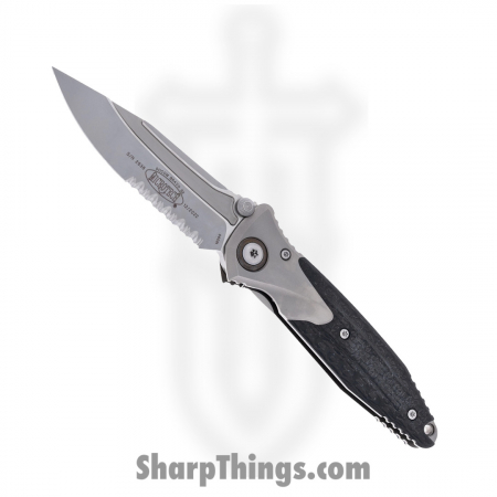 Microtech – 260-8CFTI – Socom Bravo S/E Partial Serrated Manual Folding Knife – Titanium