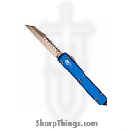 Microtech – 119W-13BLS – Ultratech Warhound Standard Automatic OTF Knife – Bronze and Blue