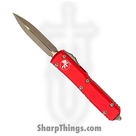 Microtech – 122-13APRD – Ultratech Automatic OTF Apocalytpic D/E Knife – Bronze and Red