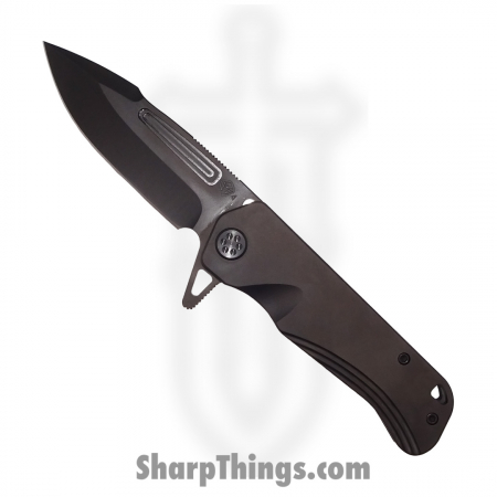 Medford Knife – MK2004PQ-30PV-TPCP-Q4 – Proxima Frame Lock Drop Point Flipper – PVD S45VN – Titanium – PVD Handles