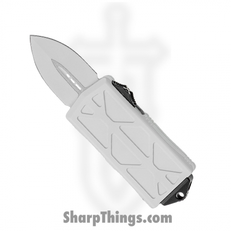 Microtech – 157-1ST – Stormtrooper Exocet Auto OTF – Money Clip Knife – Aluminum White