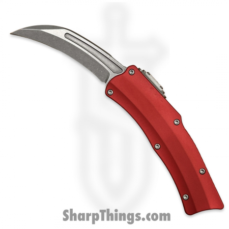 Heretic Knives – H060-2A-RED – Roc – Stonewash Magnacut – Red