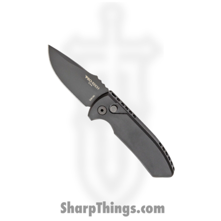 ProTech – LG403 – Les George SBR – Short Bladed Rockeye Auto Folding Knife – S35VN Aluminum – Black
