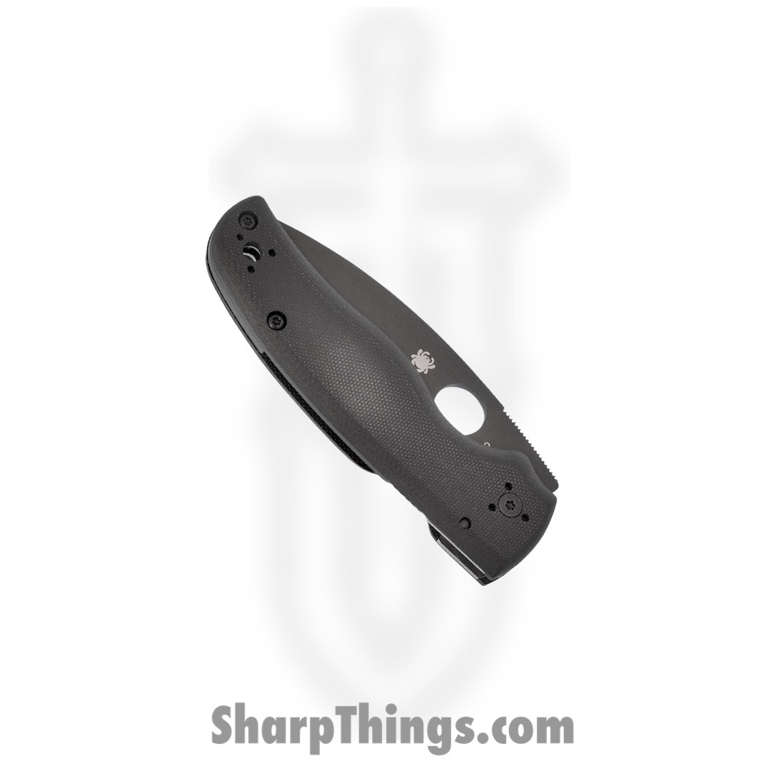 Spyderco - SC229GSBK - Shaman - Folding Knife - S30V Coated Drop Point - G10 - Black - Image 2
