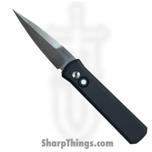 Protech – 721-LTD – Godson Automatic Folder Knife – Satin 154CM Spearpoint – Black