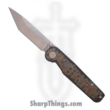 Tactile Knife Co – 20-rt-mctn-ttdm – Rockwall Thumbstud – Magnacut Stonewash Tanto – Titanium – Dark Matter