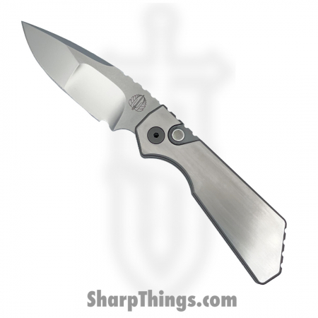 PROTECH – 2023PT+005 – 2023 PT+ Custom 005 Satin Blasted Chamfers SS – CPM-154CM Polished Stonewashed Drop Point – 17-4 Stainless Steel – Stainless