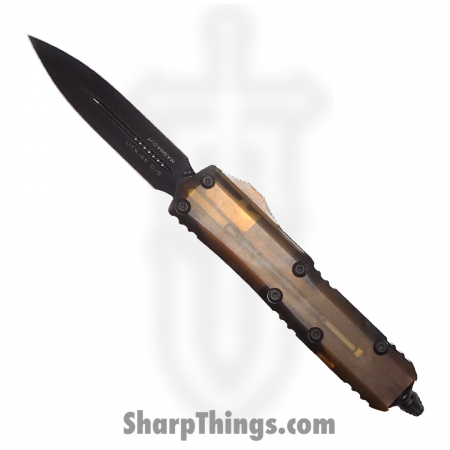 Microtech – 232-1DLCTULS – UTX-85 Signature Series Ultem Automatic OTF Knife – Black