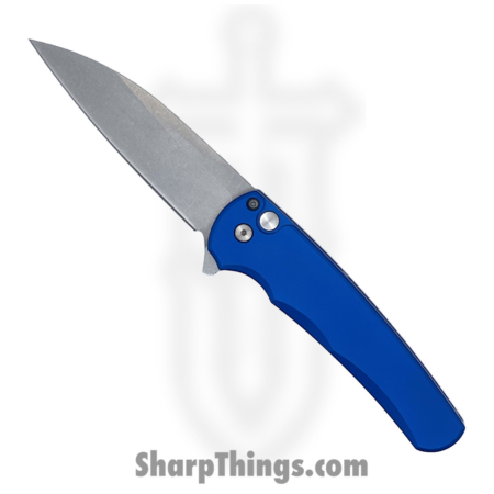 Protech – 5301-Blue – Malibu – Folding Knife – Magnacut Stonewash Wharncliffe – T6-6061 Aluminum – Blue