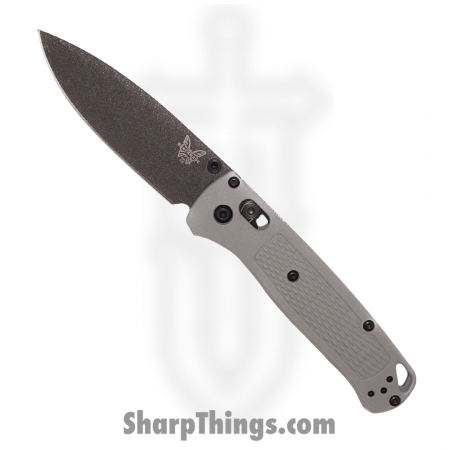 Benchmade – 535BK-08 – Bugout – Folding Knife – S30V Cobalt Black Cerakote Drop Point – Grivory – Storm Gray