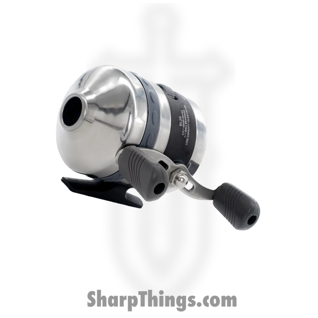 BALLISTA - BAL-RE-01 - BL25 Spincast Reel - Die-Cast Alloy - Stainless  Steel and Rubber - Black and Stainless - Sharp Things OKC