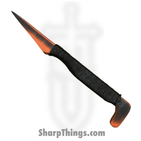 Revenant Corps – RCIMPWHOR – IMP With Hook – Fixed Blade Knife – Orange All G-10 – Hemp Twine Wrap – Black
