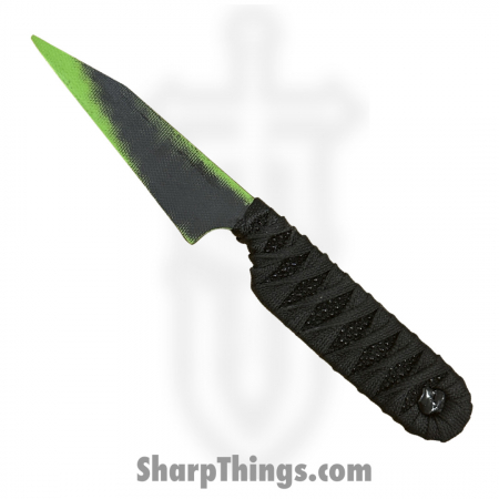 Revenant Corps – RCRCK2TXRY – RCK V2 – Fixed Blade Knife – Toxic Green All G-10 Wharncliffe – Tsukomaki Wrap – Black