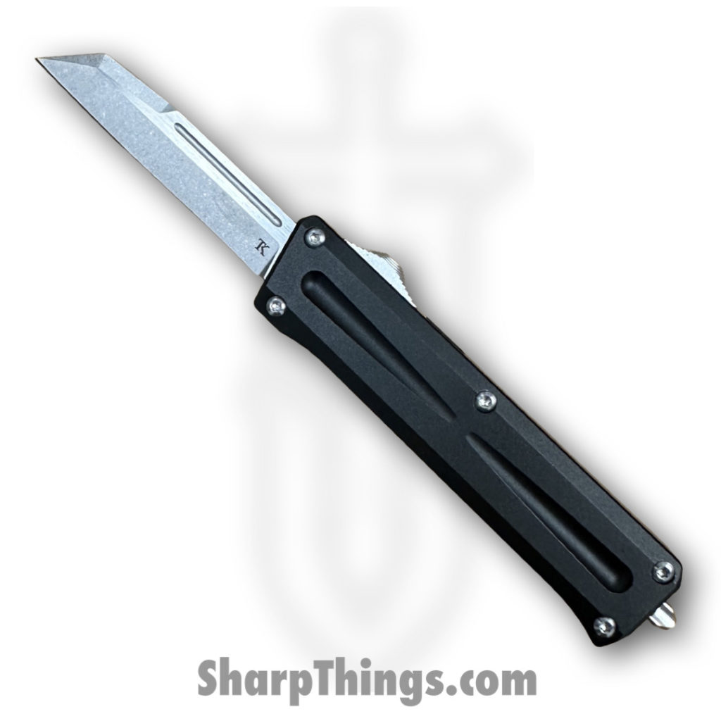 TAKCOM – TCSTGWHNSW – Stinger OTF – Automatic Knife – Stonewash 154CM – Wharncliffe – Black