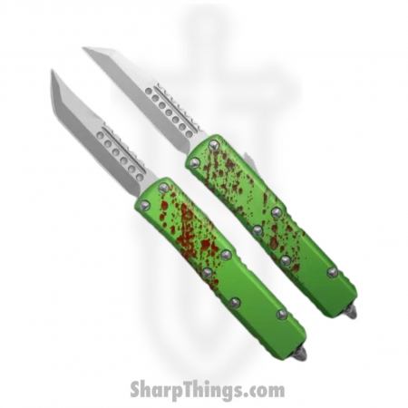 Microtech – 719-10SETZTS – UTX-85 Zombie Set – OTF Auto – 719-10SETZTS UTX-85 Zombie Set OTF Auto – 6061-T6 Aluminum – Green/Red