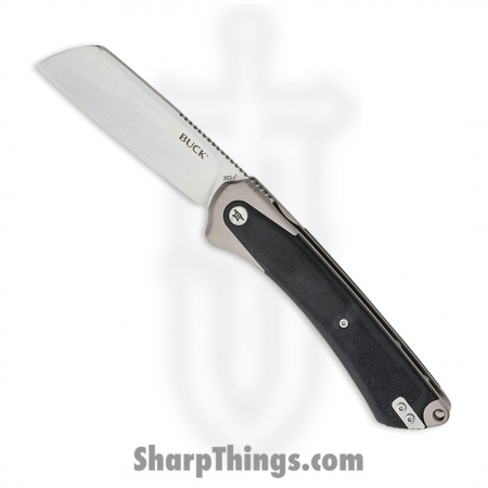 BUCK – BU263GYS1 – HiLine XL Linerlock Gray – Folding Knife – D2 Tumbled Cleaver – Gray Anodized Aluminum Micarta Inlay – Gray Black