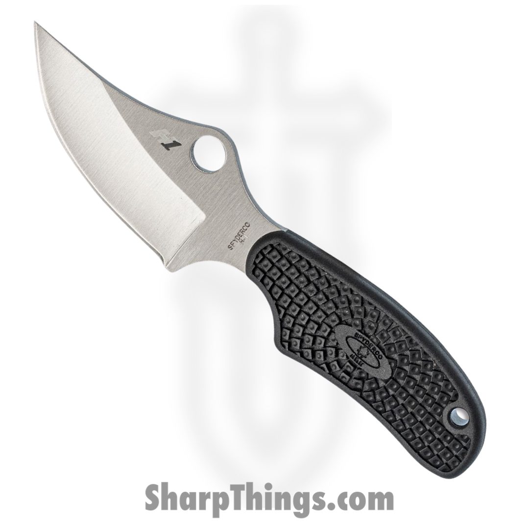 SPYDERCO - SCFB35PBK - ARK-Always Ready Knife - Fixed Blade - H1 Stainless  Steel Satin Clip Point - FRN - Black - Sharp Things OKC