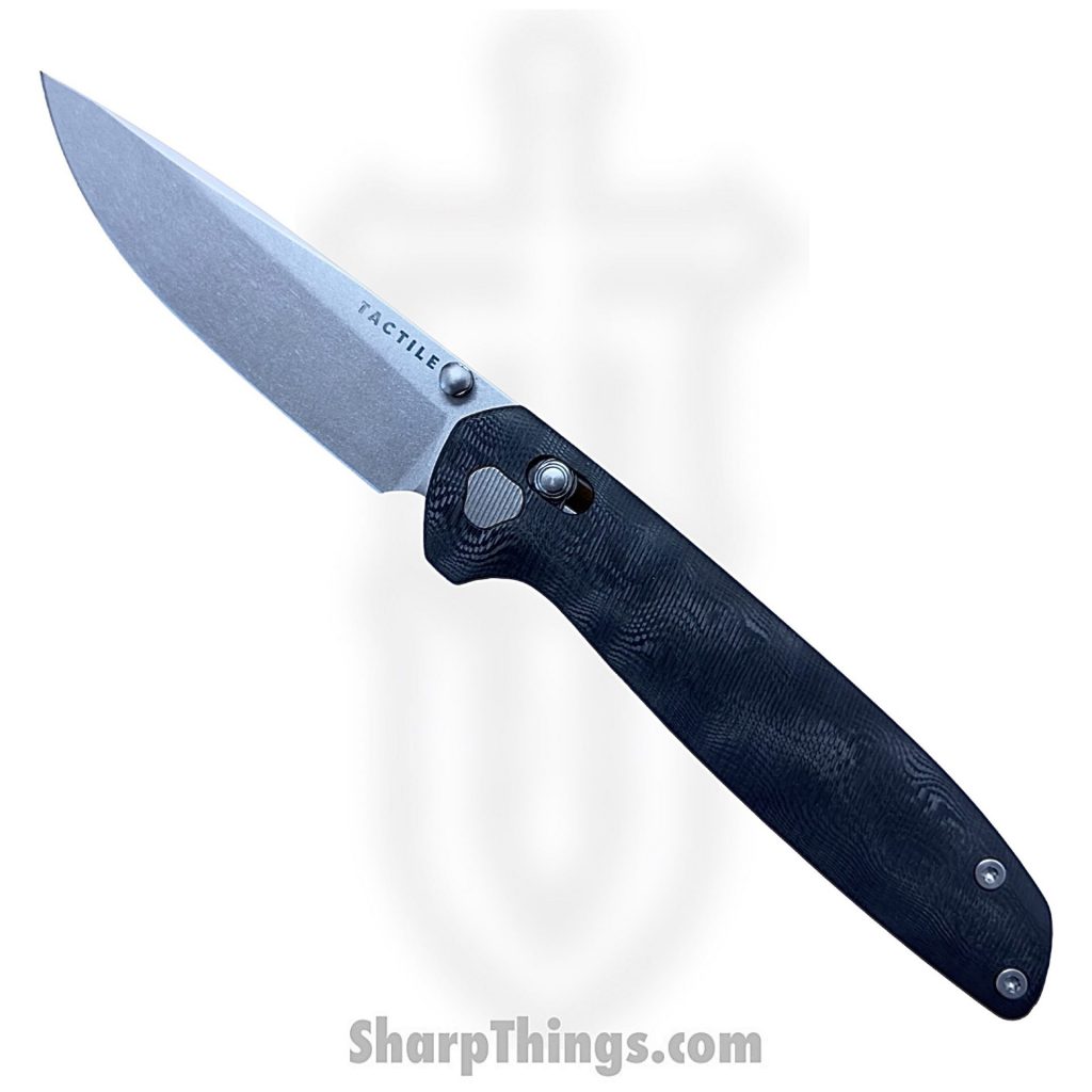 Tactile Knife Co – TKCMavBDFC – Sharp Things Exclusive Maverick  – Magnacut Stonewash Drop Point – Fat Carbon Fiber – Black Dunes