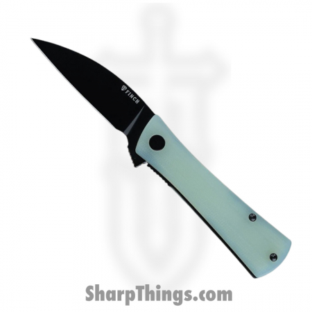 Finch Knife Co. – SV003 – Shiv – 14c28n Black  – Ghost Green Translucent G10