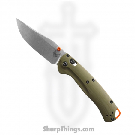 Benchmade – 15536 – Taggedout – Folding Knife – CPM S45VN Satin Clip Point – G10 – OD Green