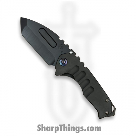 Medford Knife and Tool – MK0294PT-30PV-TFCF-BP – Genesis “T” – Folding Knife – S45VN  PVD Tanto – PVD – Black