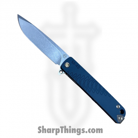 Medford – MK2124TQ-44TM-T1C1-Q4 – M-48 – Folding Knife – S45VN Tumbled Magnus Edge Drop Point – Aluminum – Blue