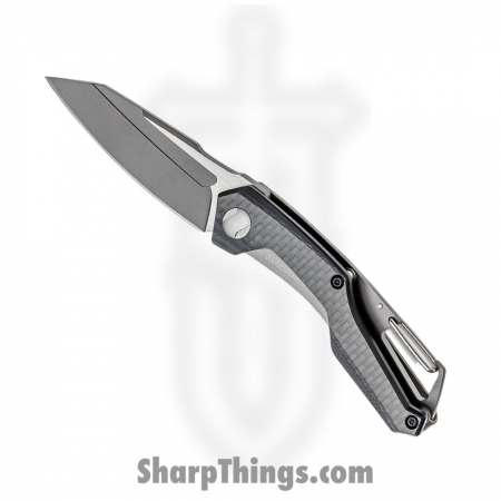 Kershaw – 1220 – Reverb – Folding Knife – 8Cr13MoV Titanium Carbo Nitride Coated Drop Point – G10 Carbon Fiber – Gray Black