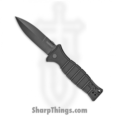 Kershaw – 3425 – XCOM – Folding Knife – 8Cr13MoV Coated Spear Point – Glass Filled Nylon – Black