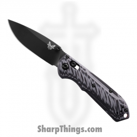 Benchmade – 565BK-02 – Mini Freek – Folding Knife – CPM M4 DLC Drop Point – G10 – Black, Gray, Red