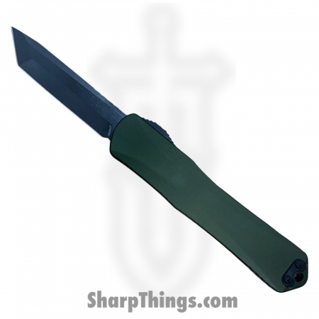 Heretic Knives – H031-6A-GRN – Manticore X – OTF Auto – Magnacut DLC Tanto – 6061 T6 Aluminum – OD Green
